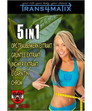 Trans4matix 5in1 Power Burner - Green Tea Extract OPC L-Carnitine & More - 60 Capsules for Weight Loss & Enhanced Energy - Buy Online on GoSupps.com