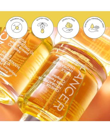 Lancer Skincare Omega Hydrating Oil with Ferment Complex - Daily Facial Serum with Turmeric - 1oz - Buy Online on GoSupps.com