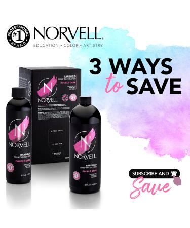 Norvell Double Dark Professional Sunless Tanning Spray Tan Solution - 8 fl.oz - Buy Online on GoSupps.com