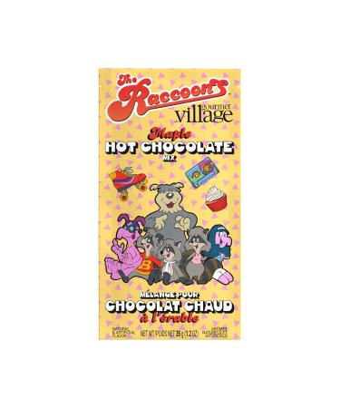 Gourmet du Village The Raccoons Gang Maple Flavored Hot chocolate mix 35g single serve pouch by Gourmet du Village