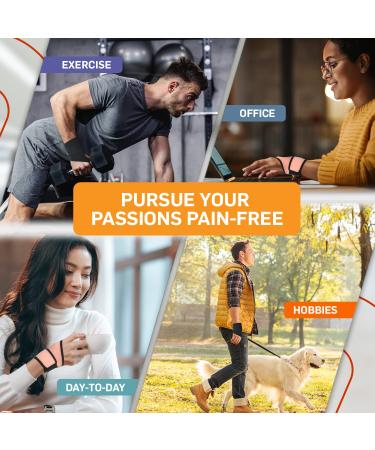 BracEasy Carpal Tunnel Wrist Brace for Night Support - Left & Right Hand Wrist Support for Wrist Pain - Black Single Hand Brace - Buy Online on GoSupps.com