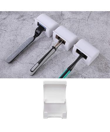 Self-Adhesive Plastic Razor Holder with Cover | Double-Sided Shower & Kitchen Hanger | Best Bathroom Organization - Buy Online on GoSupps.com