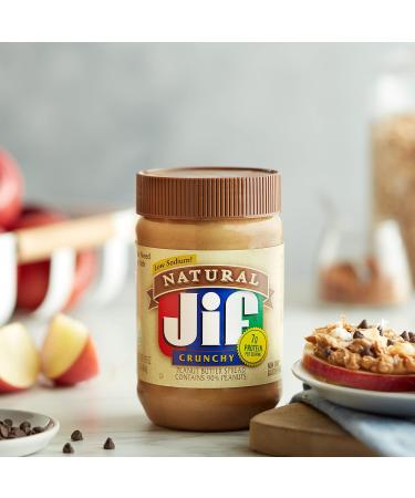 Jif Natural Crunchy Peanut Butter Spread 16 oz - Buy Online on GoSupps.com