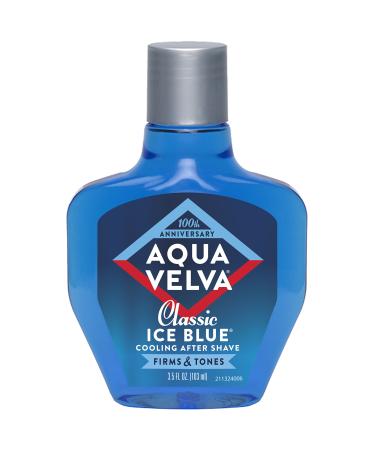 Aqua Velva After Shave, Classic Ice Blue, Soothes, Cools, and Refreshes Skin, 3.5 Ounce