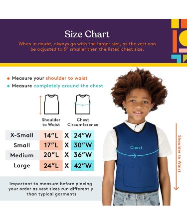 Special Supplies Weighted Sensory Compression Vest for Kids with ADHD, Autism, and Processing Disorders - Small (17x30 inches) - Calming and Supportive - Adjustable Weight Fit - Pack of 1 - Buy Online on GoSupps.com