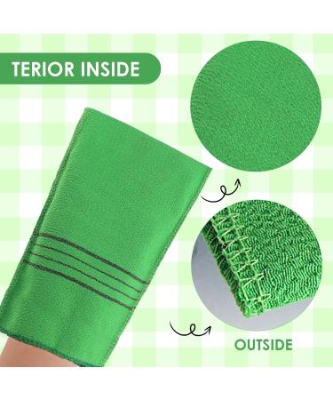 Gjinxi 5-Piece Korean Peeling Gloves - Exfoliating Medium Green Gloves for Deep Clean and Dead Skin Removal - Buy Online on GoSupps.com