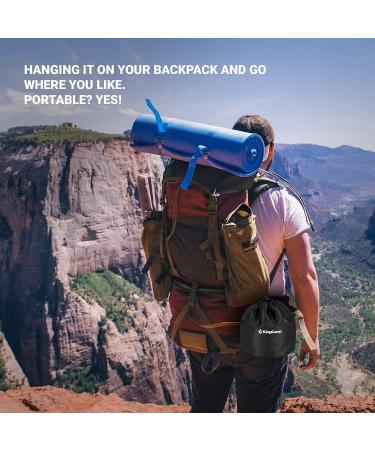 KingCamp Stainless Steel Camping Kettle 1.2L - Lightweight Portable Tea Coffee Pot for Outdoor Cooking | Bamboo Handle, Backpacking, Hiking, Picnic, Travel - Buy Online on GoSupps.com