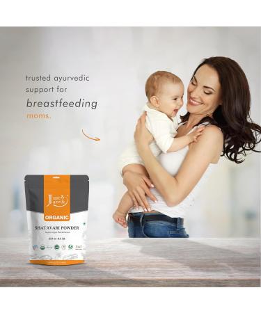 Just Jaivik 100% Organic Shatavari Powder USDA Organic 1/2 Pound / 227g Asparagus Racemosus Rejuvenative for Vata and Pitta That Promotes Vitality and Strength - Buy Online on GoSupps.com