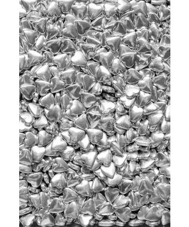 SPRINKLY - Tablet Hearts - Metallic Silver - 25g 25g Sample Packet Metallic Silver - Buy Online on GoSupps.com