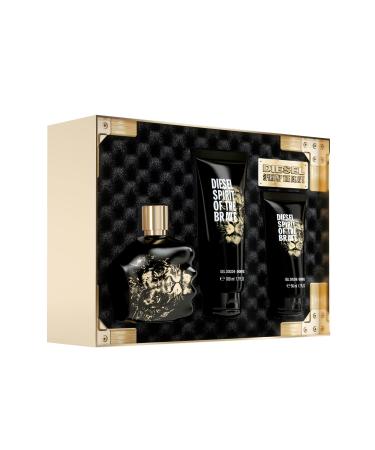 Diesel Spirit of the Brave Men's Gift Set Eau de Toilette Spray Cologne 4.2 Fl. Oz 2 Pack Shower Get 3.4 Fl. Oz. and 1.7 Fl. Oz.