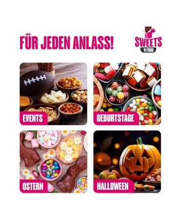 Ahoj-Brause Fizzy Chunks 200 Pack | Various Flavours 1.6kg | Stylish SWEETS'N FOOD Packing Tape - International Shipping Available - Buy Online on GoSupps.com