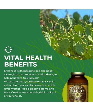 HealthForce SuperFoods Warrior Food Protein Powder - Vanilla Flavor - 500g | Premium Vegan Protein for Optimal Health - Buy Online on GoSupps.com