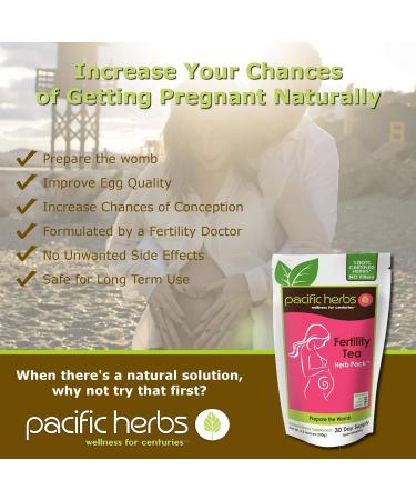 Pacific Herbs Natural Fertility Tea - Herbal Extract for Fertility Support - Buy Online on GoSupps.com