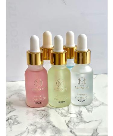 MONCHI Organic Oil Vitamin E Vitamin B Essential Soothe Moisturising Dry Nails Cuticles Treatment Nail Care Repair Growth Oils 15ml/Bottle Rose - Buy Online on GoSupps.com