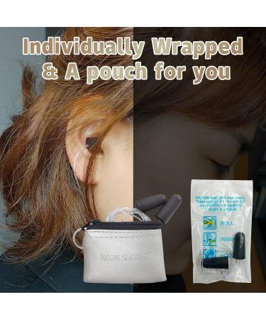 Corded Black Ear Plugs with Clear String - SNR 38dB Industrial Noise Cancelling Ear Buds - EARS SECRET Shadow L70 10Pairs - Buy Online on GoSupps.com