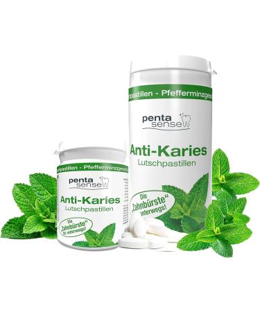 Penta -Sense Xyliti Anti-Caries Lollipops with Peppermint - 2x150 Pieces for Enamel Protection Against Plaque & Acidity - International Shipping Available - Buy Online on GoSupps.com