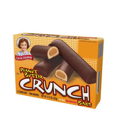 Little Debbie Peanut Butter Crunch Bars - 11.72 Oz Box, 6 Twin Wrapped Cookies, 12 Count - Buy Online on GoSupps.com