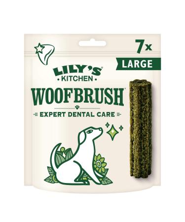 Lily's Kitchen Woofbrush Dental Chew - Natural Dental Sticks for Large Dogs (4 Packs of 7 Chews) Dental Care 329 g (Pack of 4) - Buy Online on GoSupps.com