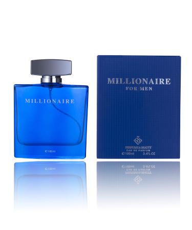 Perfume&Beauty Perfume Eau de Parfume for Men 3.4 oz Spray Parfume for Men 100 ML- Blue Millionaire Floral Lavender Lemon Orange Sandalwood 3.4 Fl Oz (Pack of 1)