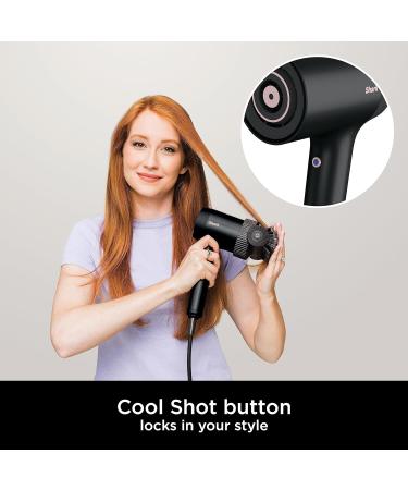 Shark STYLE iQ Ionic Hair Dryer & Styler HD120UK Black/Rose Gold with Brush & Diffuser - Buy Online on GoSupps.com