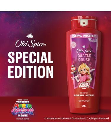 Old Spice Body & Face Wash for Men x The Super Mario Galaxy Movie 3X Defense 24/7 Shower Fresh with Long Lasting Scent Smell Super with Castle Crush Celestial Citrus Scent 24 oz - Buy Online on GoSupps.com