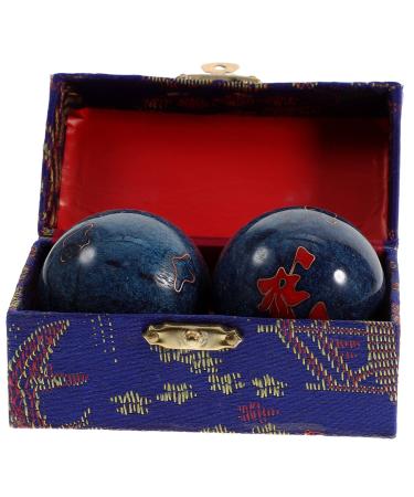 Healeved feng shui handballs Massage balls Strengthening the wrist Chinese relaxing balls BAODING Balls with Glockenspiel Chinese health balls Hand exercise fitness ring manual medium green