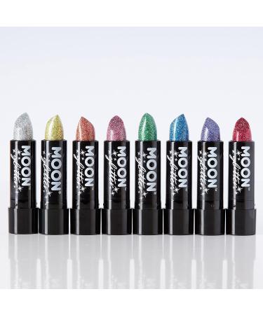 Holographic Glitter Lipstick Set - 8 Vibrant Colors | Moon Glitter - 5g Each | International Shipping Available - Buy Online on GoSupps.com