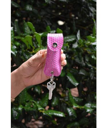 Wholesale Lot Pepper Spray Maximum Strength 1/2 oz Compact Size Police Grade Formula Best Self Defense Tool for Women with Leather Case Pink/PinkBling (2 PC) - Buy Online on GoSupps.com