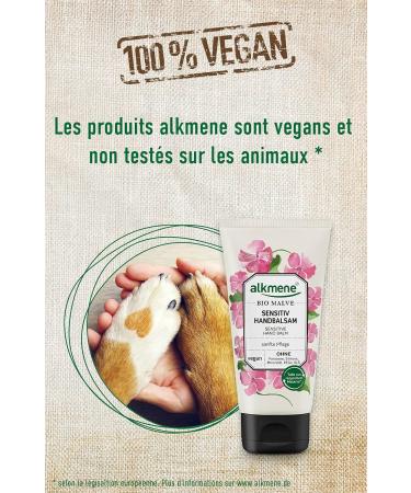 alkmene Organic Mallow Hand Balm - Cream for Sensitive and Dry Hands - Free from Silicones Parabens Mineral Oils PEGs SLS & SLES - Hand Care (6x 75ml) - Buy Online on GoSupps.com