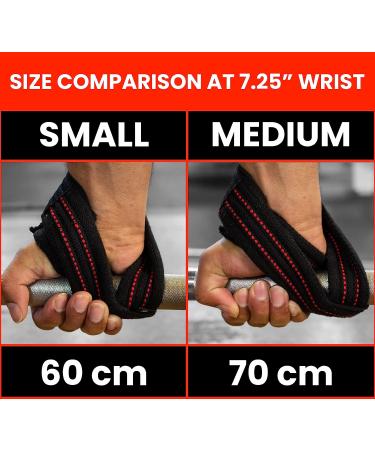Trend Changer Figure 8 Lifting Strap Padded Deadlift Straps Heavy Duty Weight Lifting Straps Strongman Axle Bar Straps Weightlifting Wrist Wraps Small ( Upto 6.0'' Wrist Circumference ) Black/Red - Buy Online on GoSupps.com
