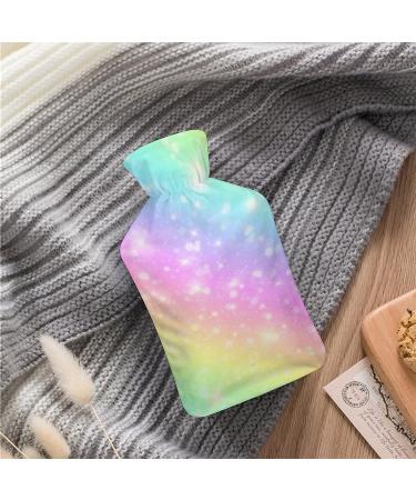 Hot Water Bottle with Lid Galaxy Rainbow Rubber Hot Water Bag for Pain Relief Cramps Foot Warmer & Therapy - Buy Online on GoSupps.com
