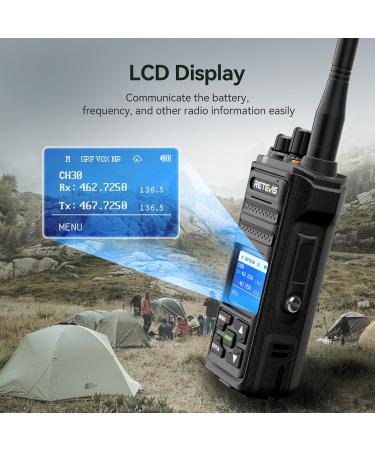 Retevis NR30S Walkie Talkies Long Range IP67 Waterproof GMRS Two Way Radio Noise Canceling - Black - Pack Of 2 - Buy Online on GoSupps.com