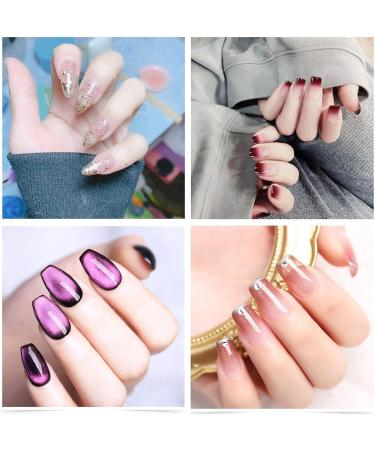 Natural False Nails 500 Pieces French Acrylic Nails Artificial Fake Nails False Nail Tip 10 Sizes With Box for Women Girls - Buy Online on GoSupps.com