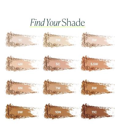 WELL PEOPLE Bio Pressed Powder Foundation | Clean Non-Toxic Beauty (2W - Fair Golden Undertone) - Buy Online on GoSupps.com
