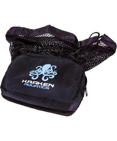 Kraken Aquatics Compact Mesh Gear Bag - Ideal for Scuba Diving, Snorkeling, Swimming, Beach & Sports - Black - Buy Online on GoSupps.com