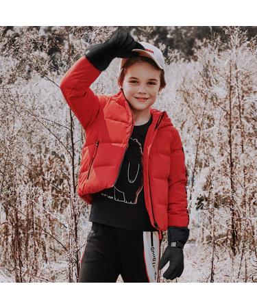 ThxToms Kids Winter Gloves - Waterproof Ski Snow Gloves for Boys and Girls - Black Large (11-14 Years) - Buy Online on GoSupps.com