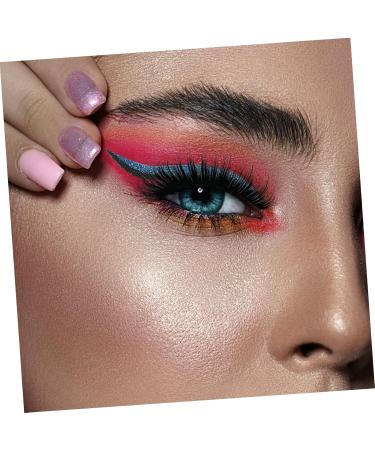 Balacoo 8 pairs Eyeshadow Shiny Long with Reusable Self-adhesive Face Make Lash Waterproof Makeup Liners 4x1.5cmx2pcs Bluex2pcs - Buy Online on GoSupps.com