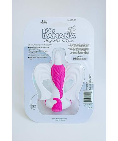 Baby Banana Magical Unicorn Training Teether Toothbrush for Infant, Baby, Toddler - Buy Online on GoSupps.com