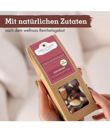 Wellnuss Ladiesnight Premium Gift Set for Women | Vegan Nut Snacks in Birch Wood Box | Perfect Gift Idea for Girlfriend Mother & Sister - Buy Online on GoSupps.com