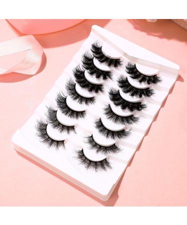 REDRIVER 9D Cat Eye False Eyelashes - 7 Pairs, Natural Wispy Long Strip, 3 Styles, Reusable Faux Mink Lashes - Buy Online on GoSupps.com