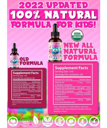 Amay Vitamin B-Complex for Kids Liquid Sublingual Drops - Premium Supplement for Natural Energy Boost & Immune Support - 2 Fl Oz - Buy Online on GoSupps.com