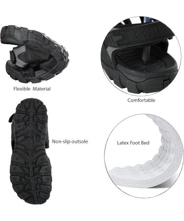 Gioberi Men's Open Toe Sandals with Adjustable Straps and Arch Support - Brown Size 9 - Buy Online on GoSupps.com