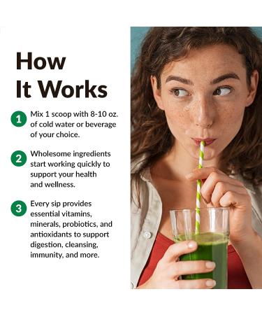 Force Factor Smarter Greens Superfoods + Digestion Powder - 2B Probiotics, Enzymes, Antioxidants, Detox Cleanse - 30 Servings - Buy Online on GoSupps.com