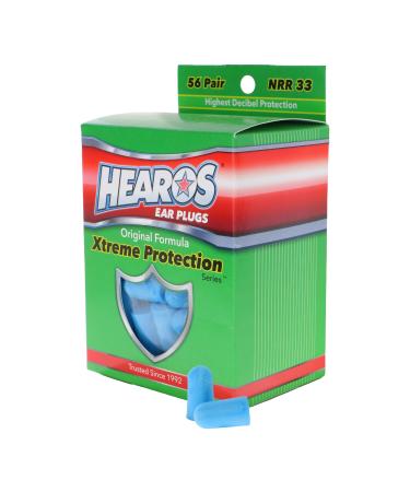 HEAROS Xtreme Protection Series Ear Plugs, Blue, 56 Pair 56 Pair (Pack of 1)