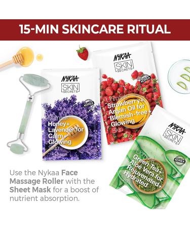 Nykaa Naturals Skin Secrets Bubble Sheet Mask - Strawberry & Argan Oil for Dull Dry Skin | Reduces Dark Spots & Blemishes - 0.67 oz - Buy Online on GoSupps.com