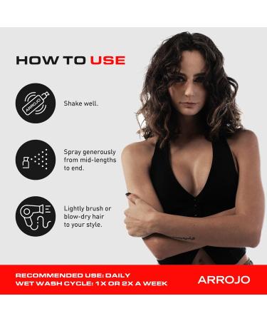 Leave In Conditioner Spray - Sulfate-Free & Paraben-Free ReFRESH Dry Conditioner for All Hair Types - Keratin & Vitamin E Anti-Frizz Travel Spray by Arrojo 4.5oz - Buy Online on GoSupps.com