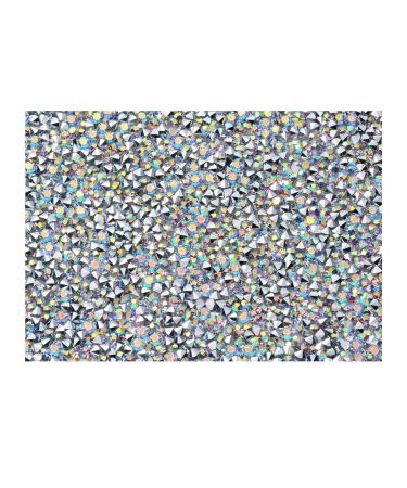 Nail Mat Manicure Mat | Shiny Nail Cushion Protect Desktop with PV Rhinestone Shiny Appearance Easy Storage for Clay Pad Paint Pad Bar Mat Nail Pad 01#white Kab