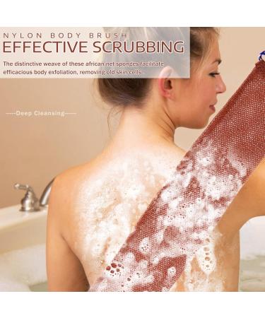  Beavorty Beavorty Net African Toilet Sponge For Exfoliating Scrubber Shower Essentials African Exfoliating Net Bath Sponges Bath Shower Cloth For Face Back - Buy Online on GoSupps.com