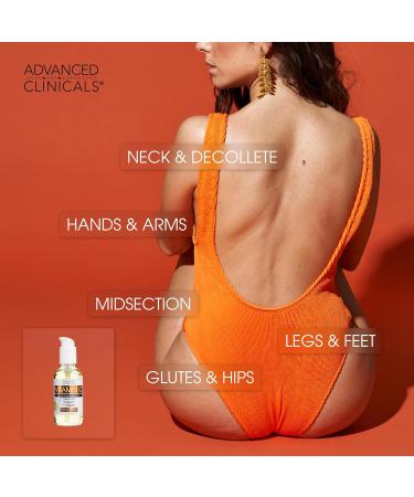 Advanced Clinicals Green Coffee Bean Oil Firming Cream + Vitamin C Body Oil Set - Buy Online on GoSupps.com