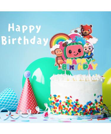 Glitter Paper Cake Topper - Birthday Party Supplies for Kids - Buy Online on GoSupps.com